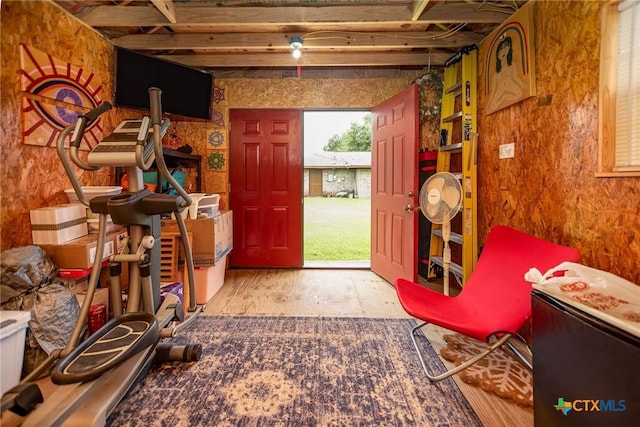 1617 Avalon St, Port Lavaca, TX 77979 - entrance foyer with wood finished floors