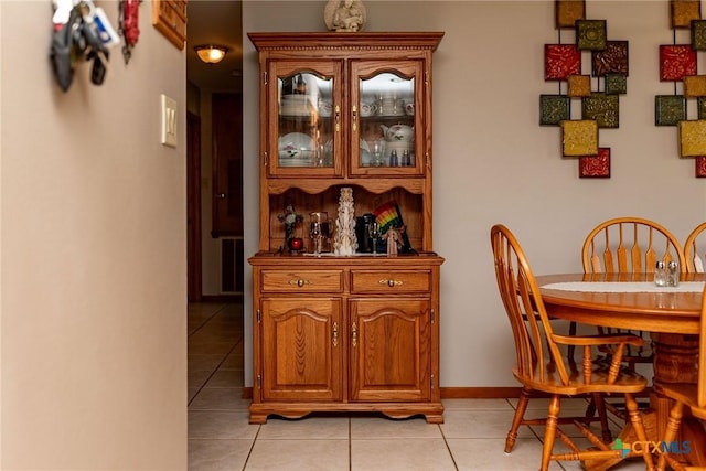 1617 Avalon St, Port Lavaca, TX 77979 - dining space with light tile patterned floors