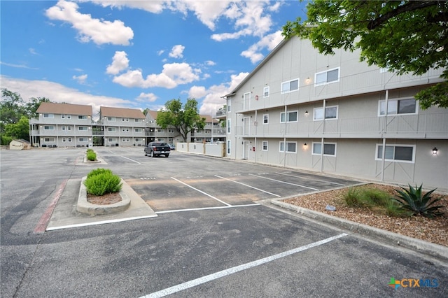 view of parking / parking lot