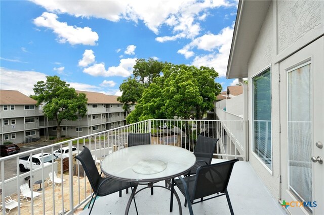 view of balcony