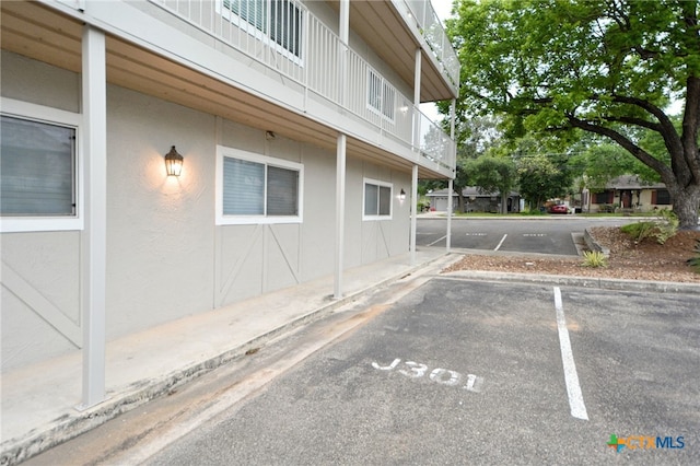 view of parking / parking lot