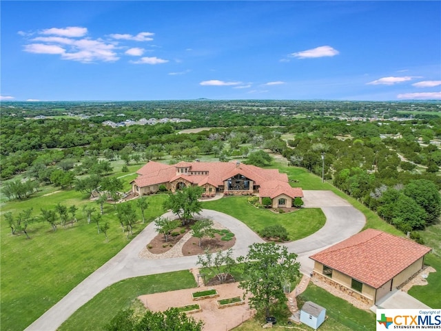 birds eye view of property