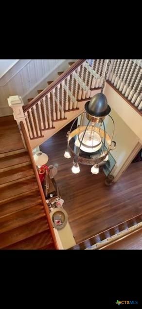 interior space featuring wood-type flooring