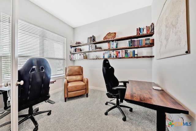 123 Paul Pena Dr, San Marcos, TX 78666 - carpeted home office with baseboards