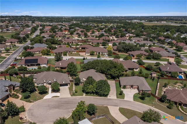 bird's eye view featuring a residential view
