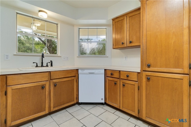 kitchen featuring dishwasher and sink