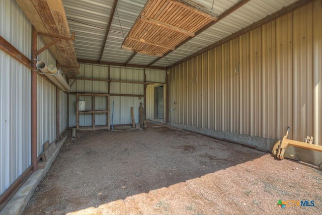 82 Bell Mountain Rd, Fredericksburg, TX 78675 - garage with metal wall