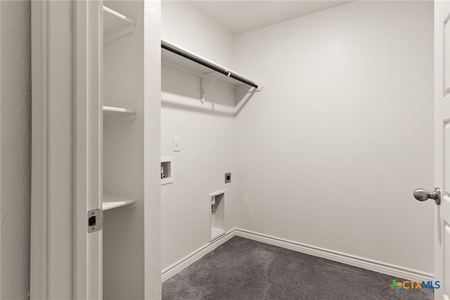 laundry room featuring hookup for a washing machine and electric dryer hookup