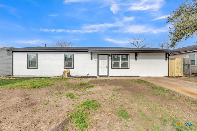 view of ranch-style home