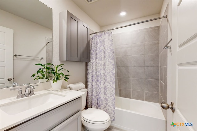 10259 Juniper Oaks, Boerne, TX 78006 - full bathroom with vanity and shower / bath combo with shower curtain