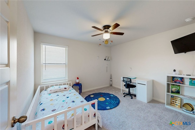 10259 Juniper Oaks, Boerne, TX 78006 - bedroom featuring light colored carpet and a ceiling fan