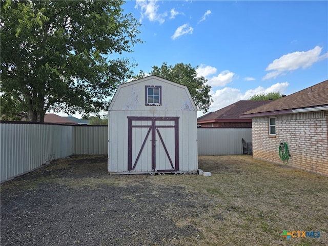 view of outdoor structure