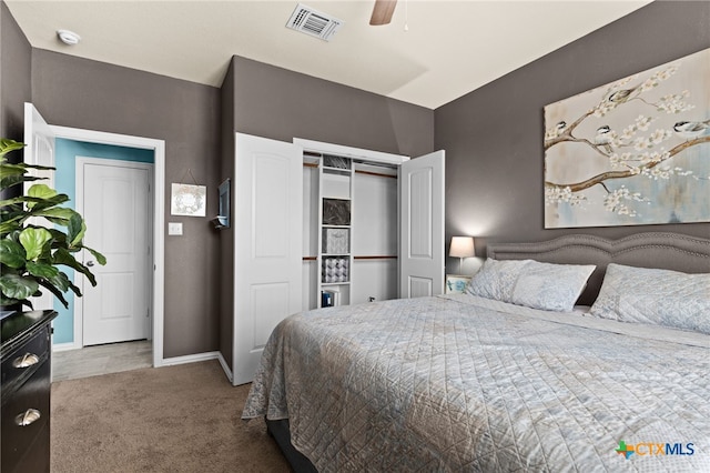3700 Joyce Ln, Killeen, TX 76549 - carpeted bedroom with baseboards and ceiling fan