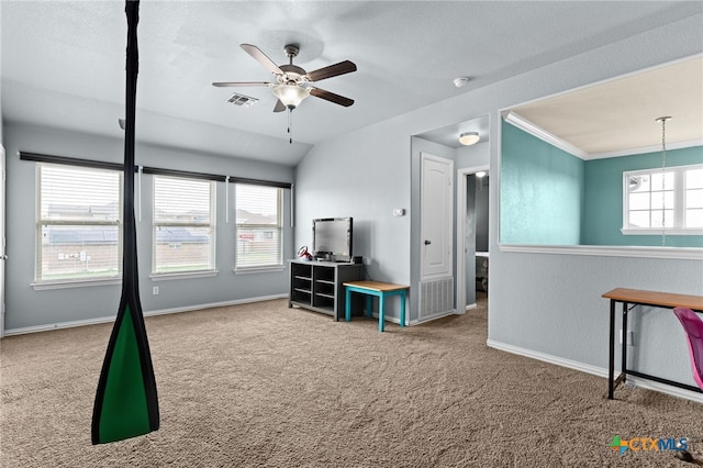 3700 Joyce Ln, Killeen, TX 76549 - playroom featuring carpet flooring and ceiling fan