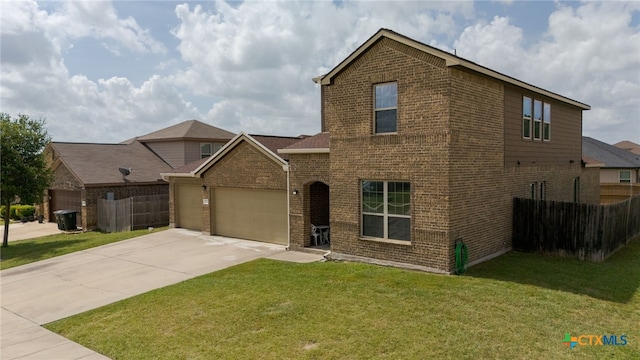 3700 Joyce Ln, Killeen, TX 76549 - traditional-style home featuring brick siding, a garage, and driveway