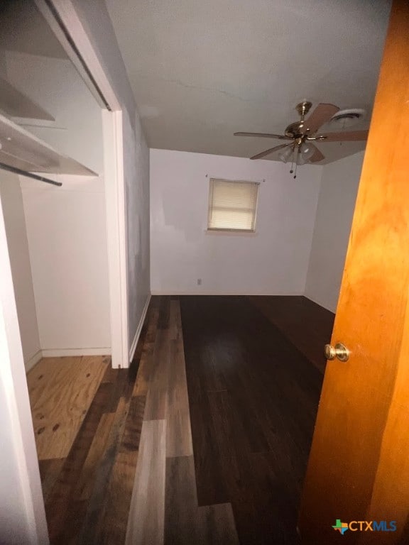 interior space featuring dark hardwood / wood-style flooring