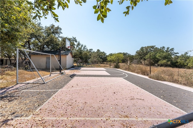 view of sport court