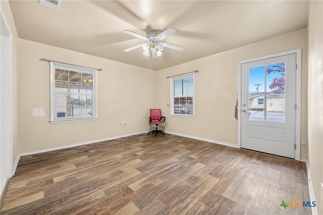 804 Little St, Copperas Cove, TX 76522 - spare room with wood finished floors and ceiling fan