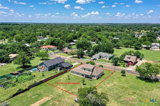 birds eye view of property