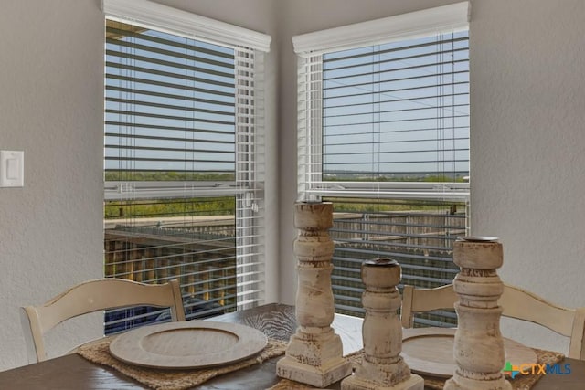 3214 Roan St, New Braunfels, TX 78130 - dining area view of a textured wall