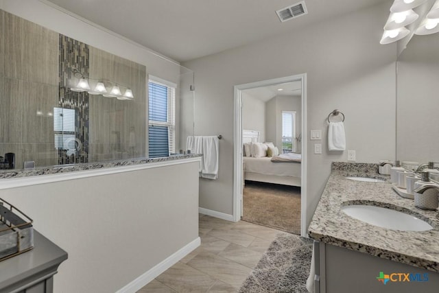 3214 Roan St, New Braunfels, TX 78130 - full bath featuring ensuite bath, double vanity, and walk in shower