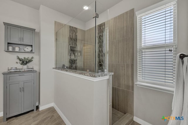 3214 Roan St, New Braunfels, TX 78130 - full bathroom featuring a walk in shower and vanity