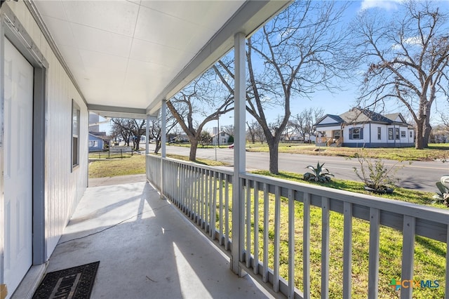 balcony with a porch