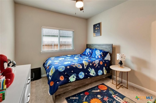 213 Flint Rock Ct, Victoria, TX 77904 - bedroom featuring carpet and a ceiling fan