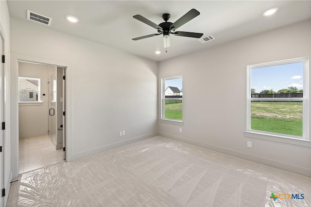 227 Glenview Cir, Belton, TX 76513 - unfurnished room featuring recessed lighting, a ceiling fan, and baseboards