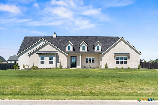 227 Glenview Cir, Belton, TX 76513 - view of front facade featuring board and batten siding, a chimney, covered porch, and a shingled roof