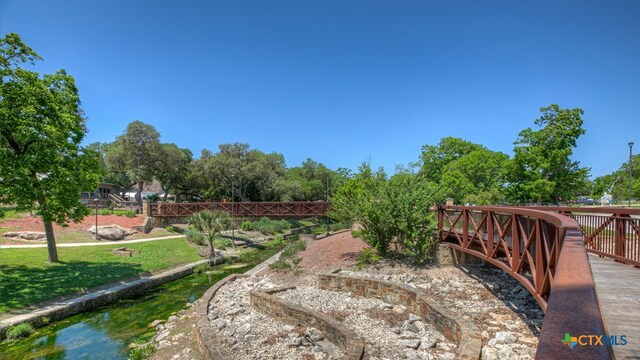 1002 Indian Way, Seguin, TX 78155 - view of yard featuring a deck