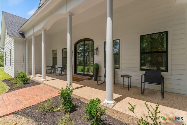 view of patio / terrace featuring a porch