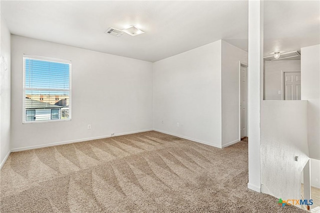 view of carpeted empty room