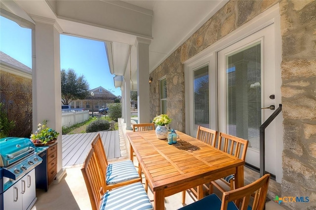 view of sunroom / solarium