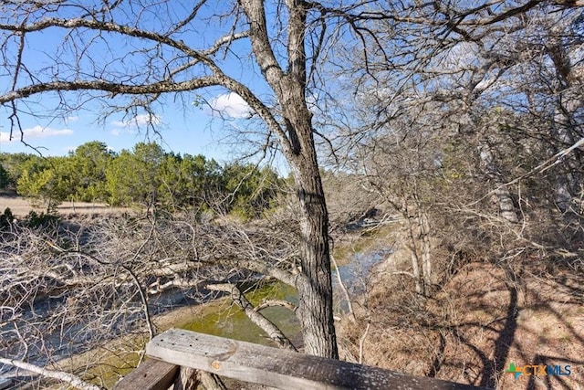 view of landscape with a water view