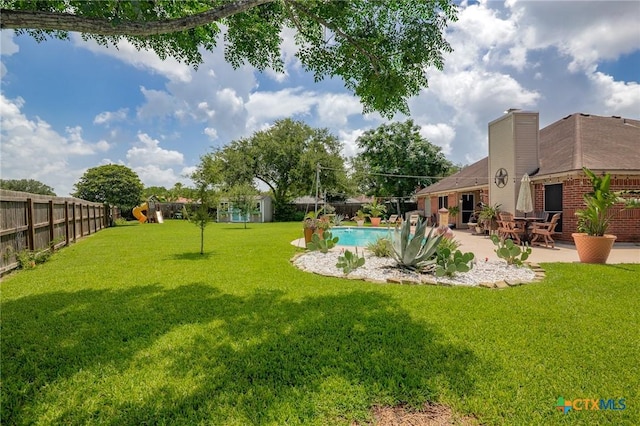 503 Ashland Crk, Victoria, TX 77901 - view of yard with a patio