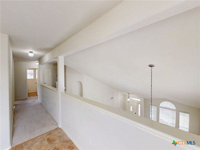 7016 Brandon Dr, Temple, TX 76502 - corridor featuring vaulted ceiling and carpet