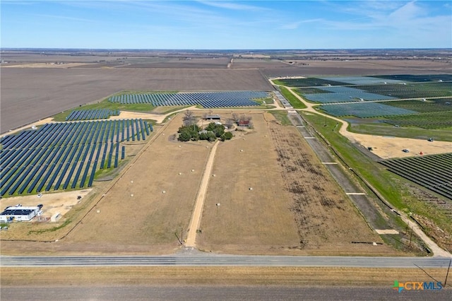 bird's eye view featuring a rural view