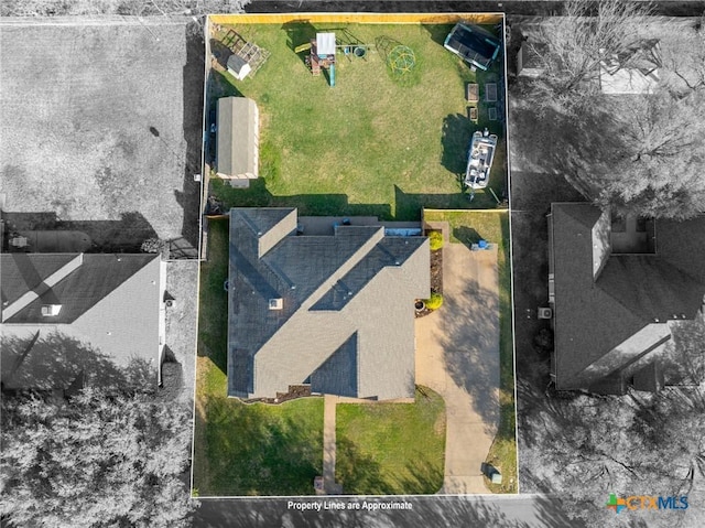 birds eye view of property