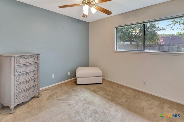 112 Laramie Dr, Victoria, TX 77904 - living area with a ceiling fan and carpet