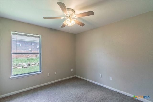 1012 N Beal St, Belton, TX 76513 - carpeted empty room featuring baseboards and ceiling fan