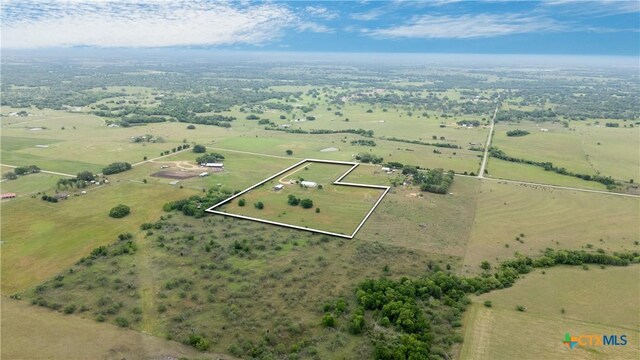 592 Dagg, Yoakum, TX 77995 - view of property location with property boundaries highlighted and rural landscape