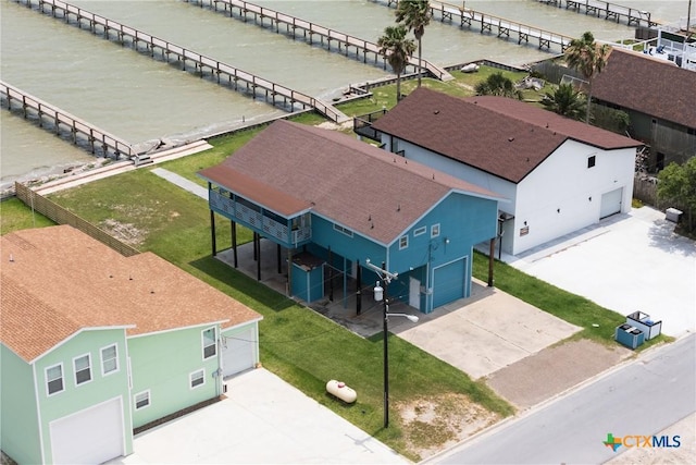 616 N Shore Dr, Port Mansfield, TX 78598 - aerial view of property and surrounding area