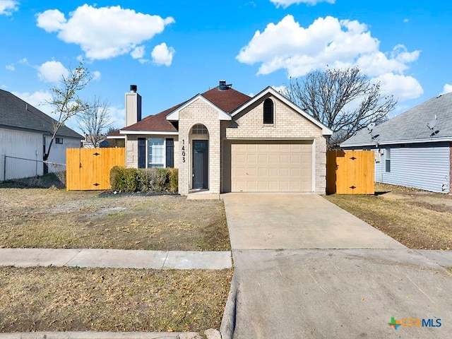 ranch-style house with a garage