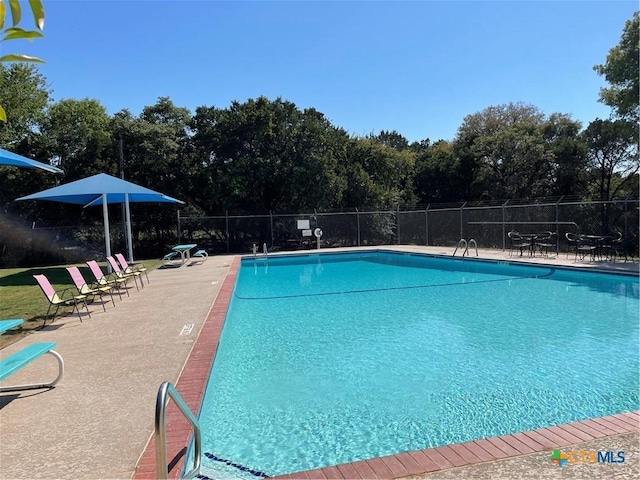 pool with fence