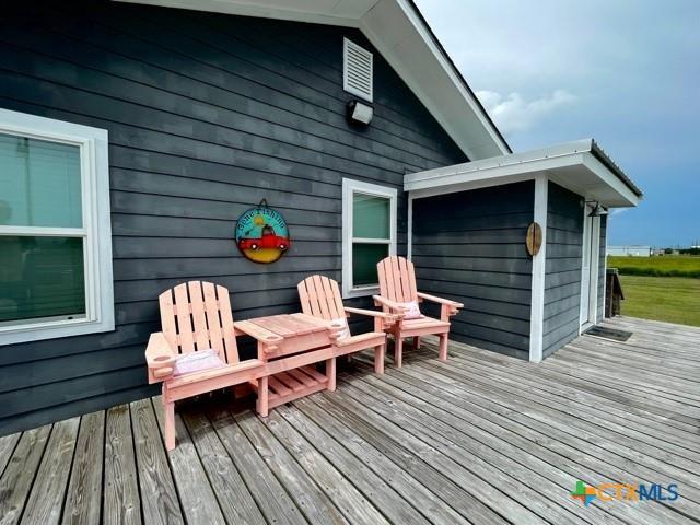 1403 Bill Tindall Ave, Seadrift, TX 77983 - view of wooden deck