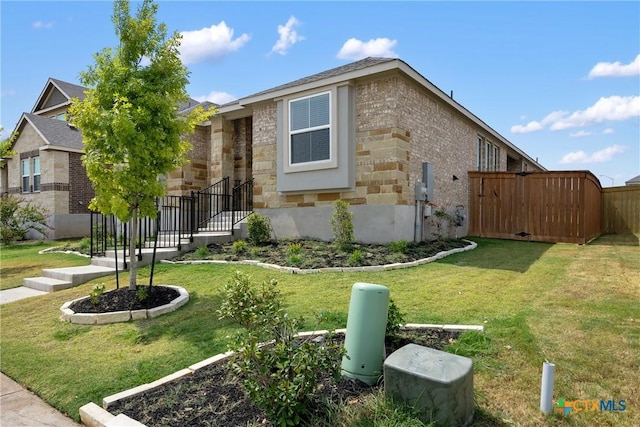 2917 Sage Ranch Dr, Leander, TX 78641 - view of front of property featuring stone siding and brick siding