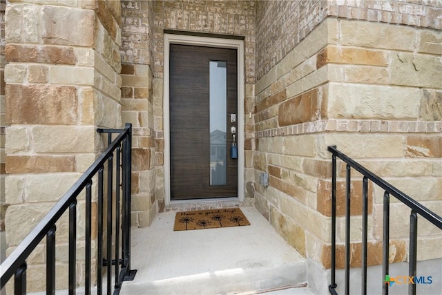 2917 Sage Ranch Dr, Leander, TX 78641 - property entrance with stone siding
