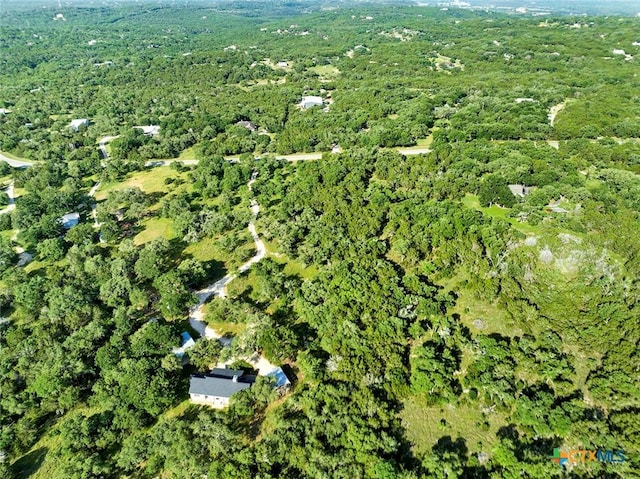 661 Abels Way, Canyon Lake, TX 78133 - aerial view of property and surrounding area with a forest