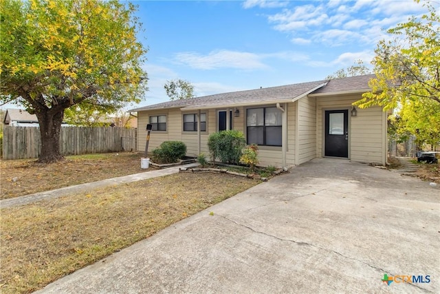 view of ranch-style home